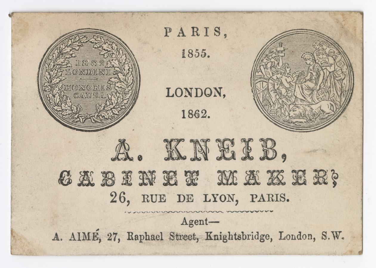 A. Kneib trade card - image 1