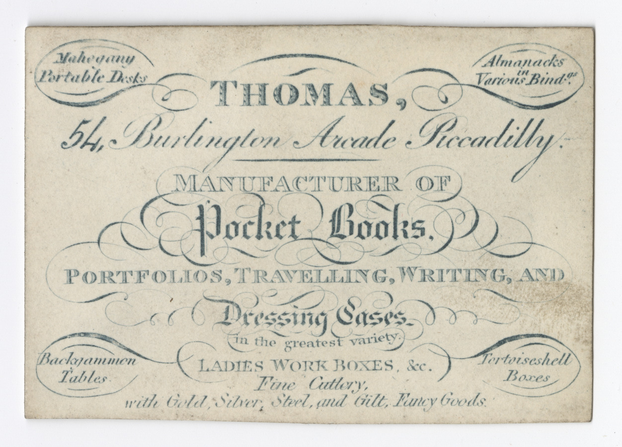 Thomas trade card - image 1