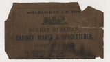 Robert Strahan trade card (label)