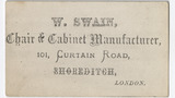 W. Swain trade card