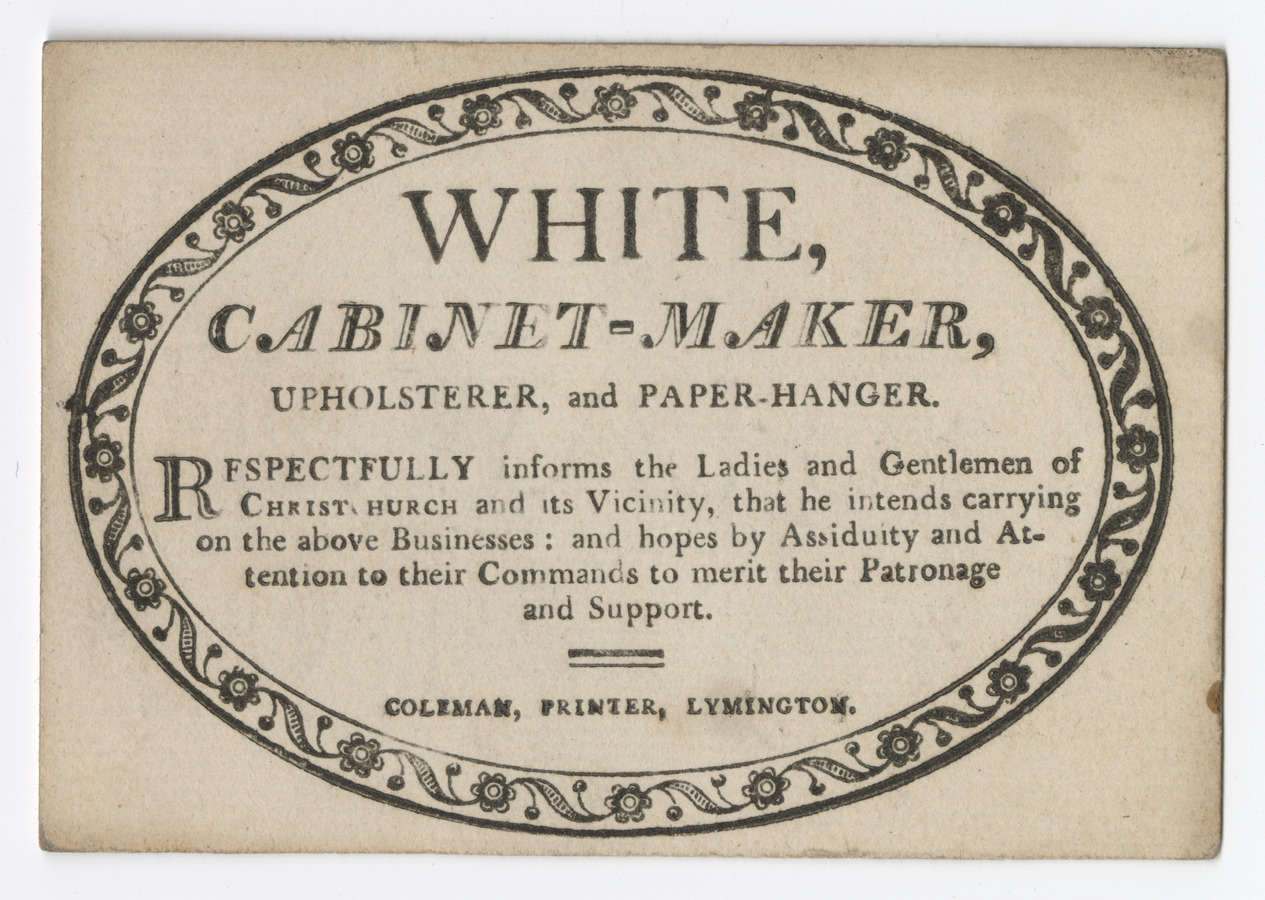 White trade card - image 1