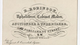 R. Robinson trade card