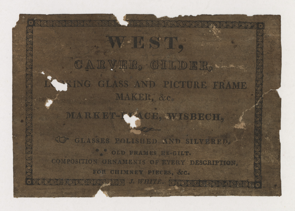 West trade card - image 1