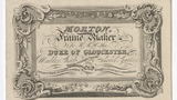 Morton trade card