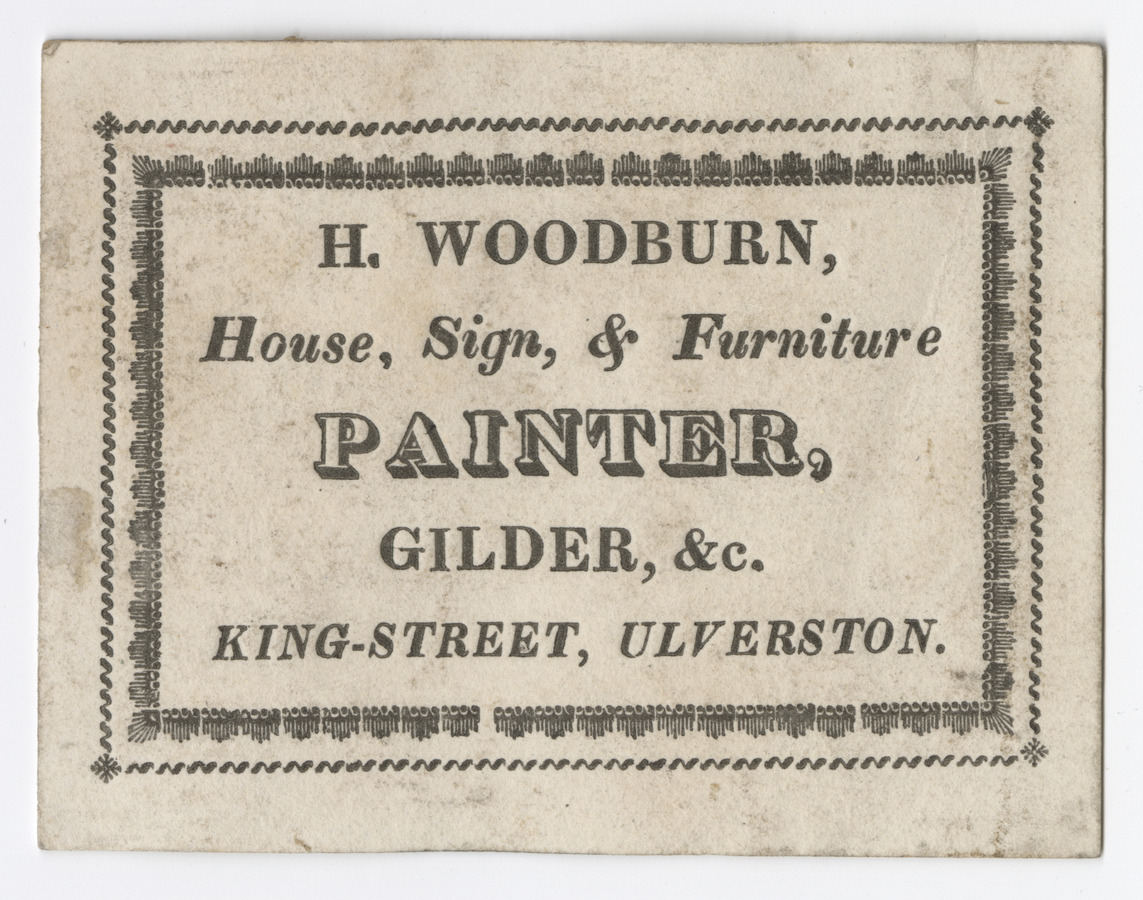 H. Woodburn trade card - image 1