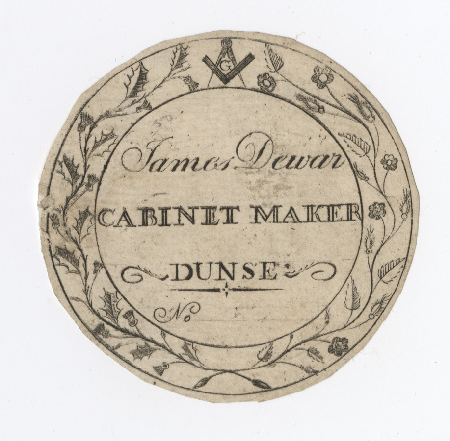 James Dewar trade card (label) - image 1