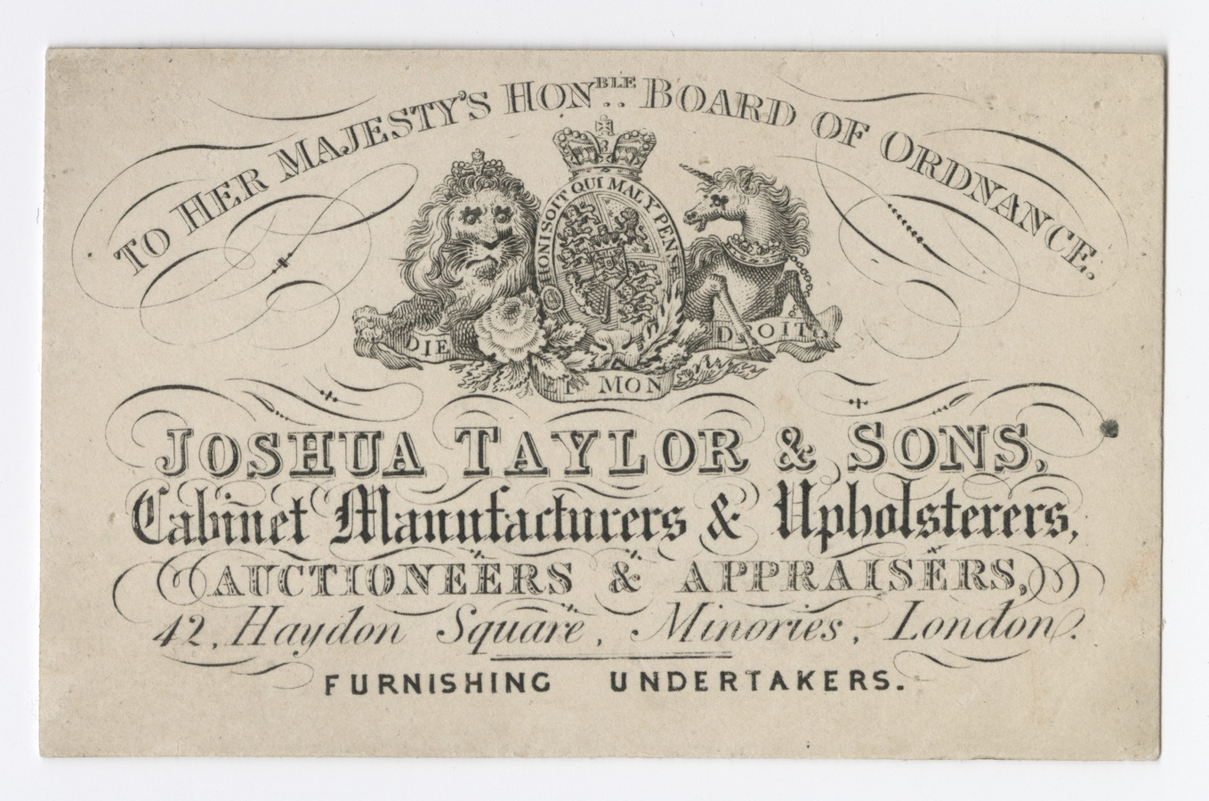 Joshua Taylor & Sons trade card - image 1