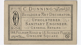 C. Dunning trade card
