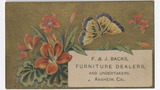 F. & J. Backs trade card