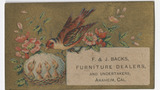 F. & J. Backs trade card