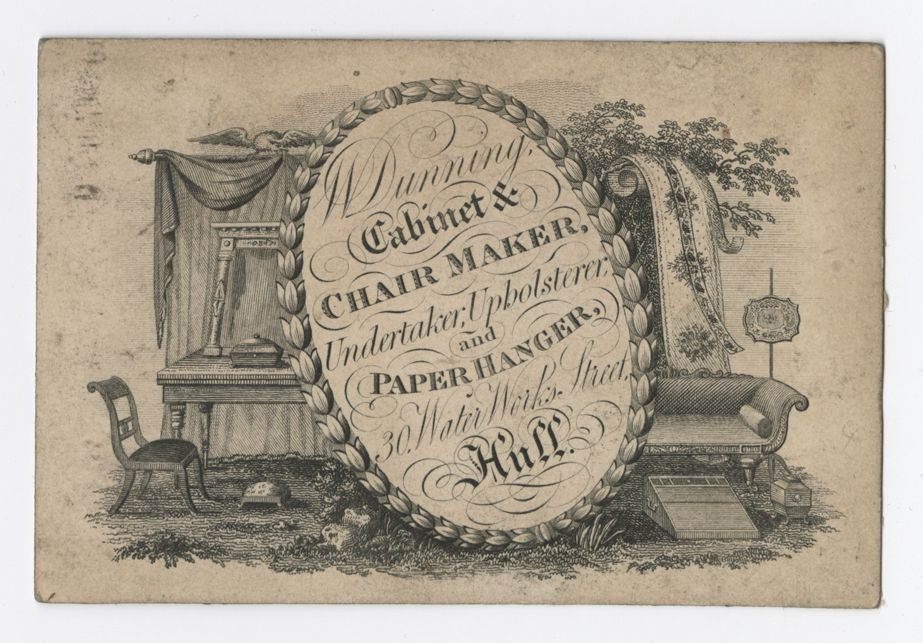 W. Dunning trade card - image 1