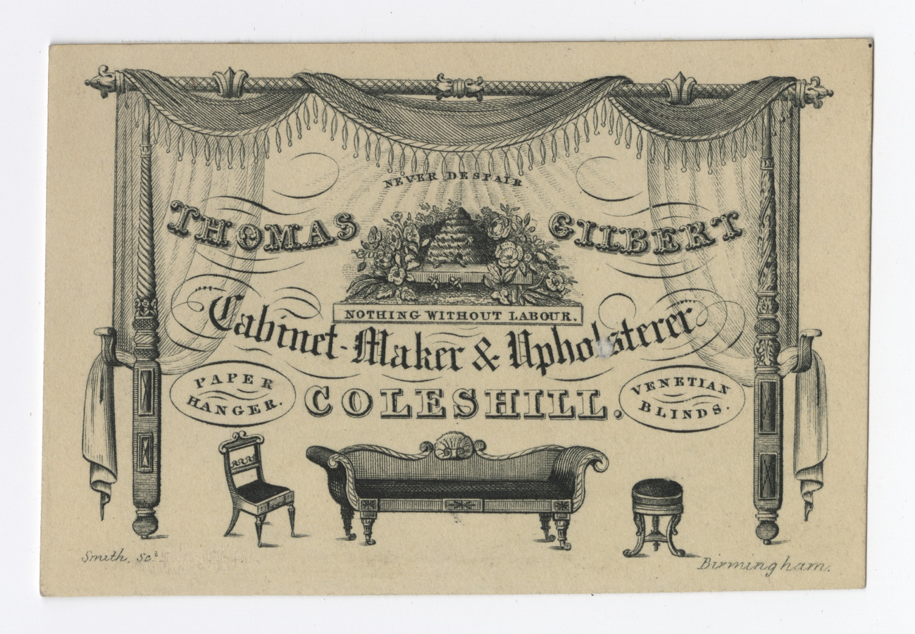 Thomas Gilbert trade card - image 1