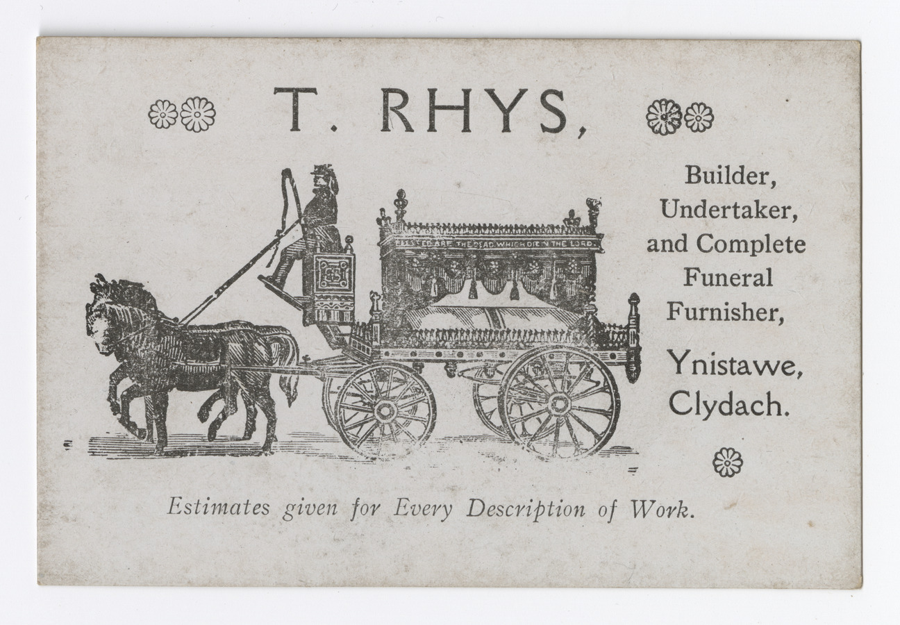 T. Rhys trade card - image 1