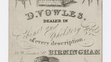 D. Vowles trade card