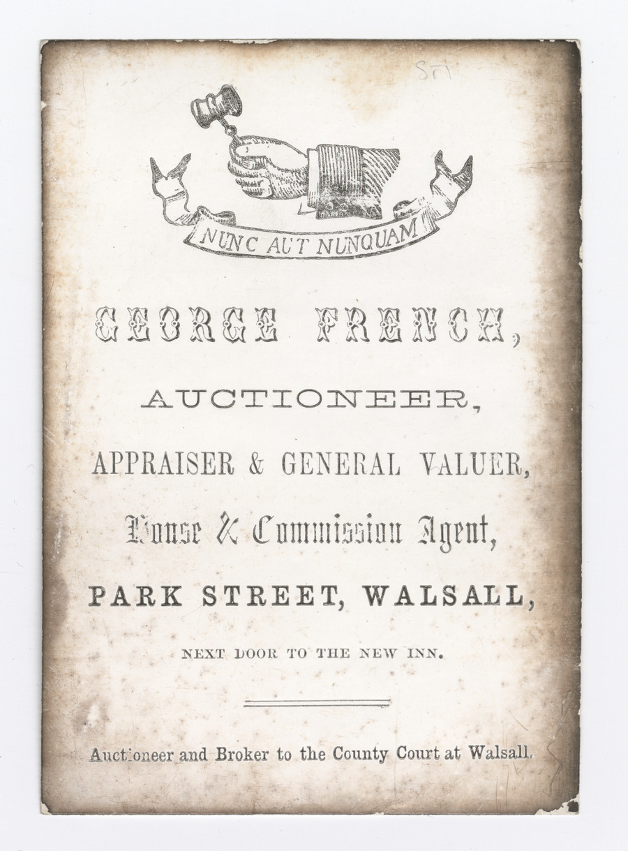 George French trade card - image 1