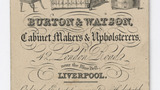 Burton & Watson trade card