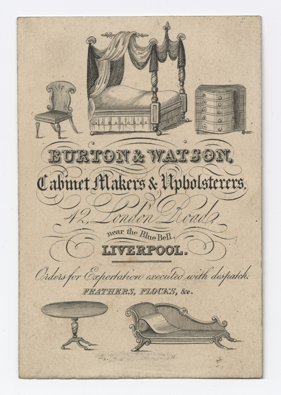 Burton & Watson trade card - image 1