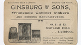 Ginsburg & Sons trade card