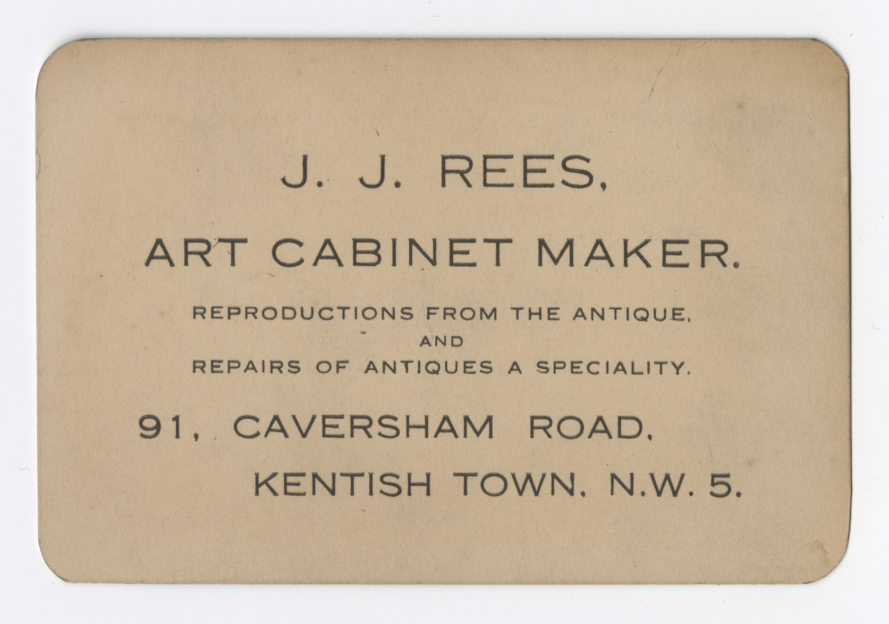 J. J. Rees trade card - image 1