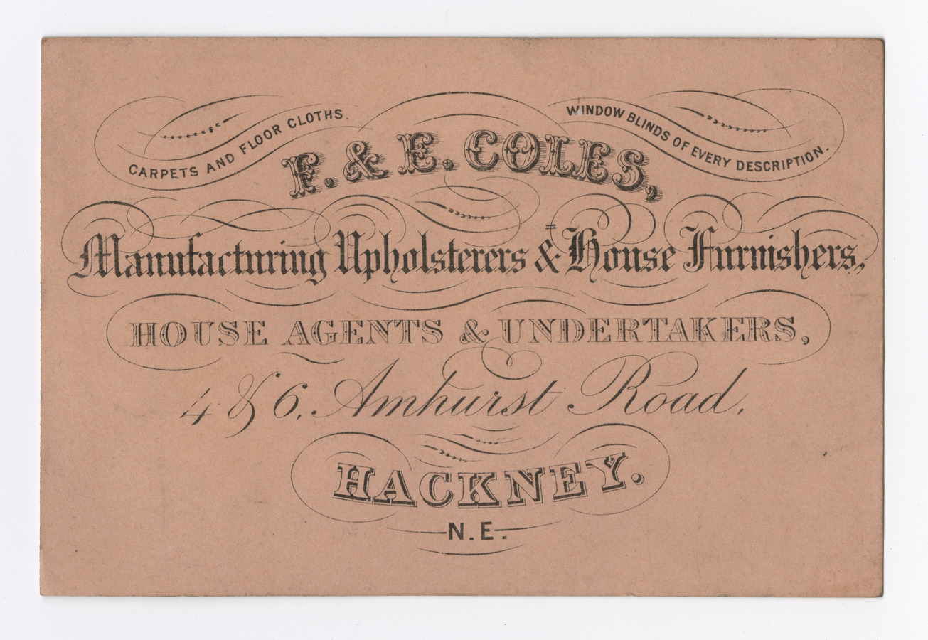 F. & E. Coles trade card - image 1