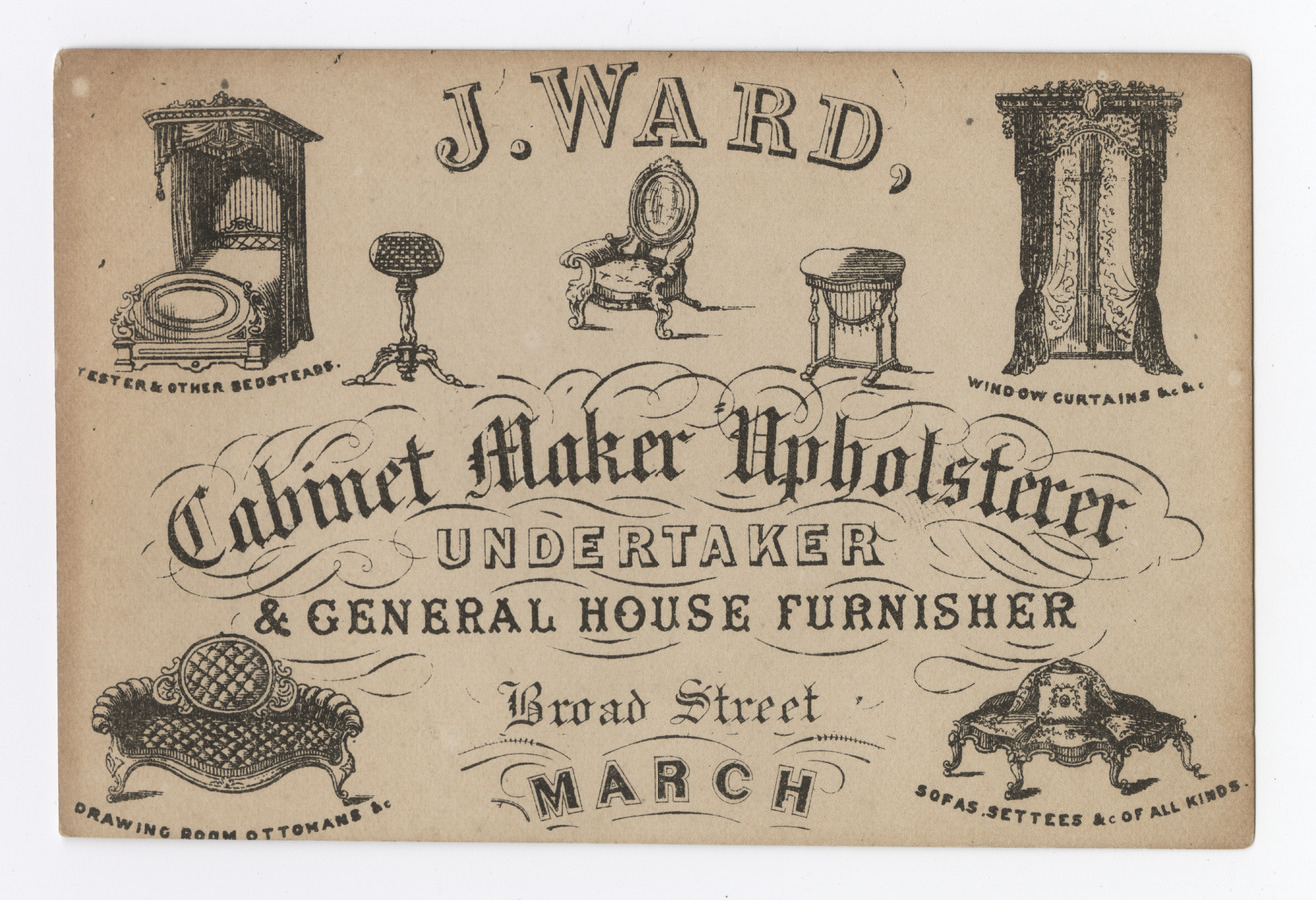 J. Ward trade card - image 1