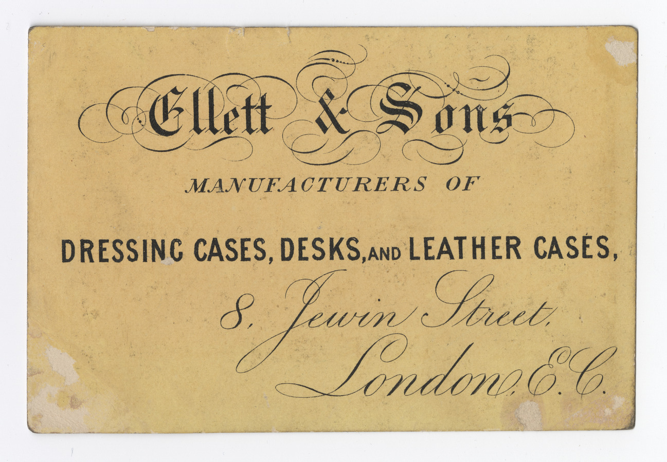 Ellett & Sons trade card - image 1