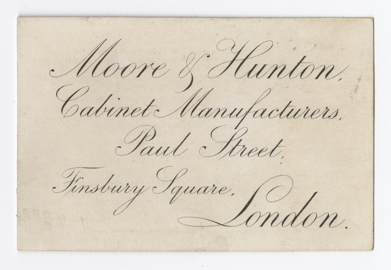 Moore & Hunton trade card - image 1