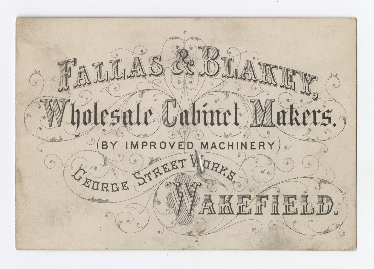 Fallas & Blakey trade card - image 1