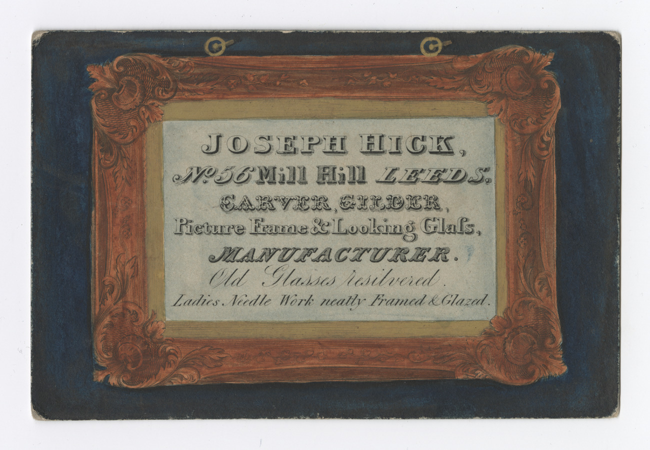 Joseph Hick trade card - image 1