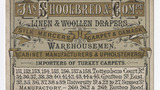 James Shoolbred & Company trade card