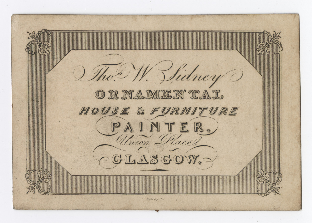 Thomas W. Sidney trade card - image 1