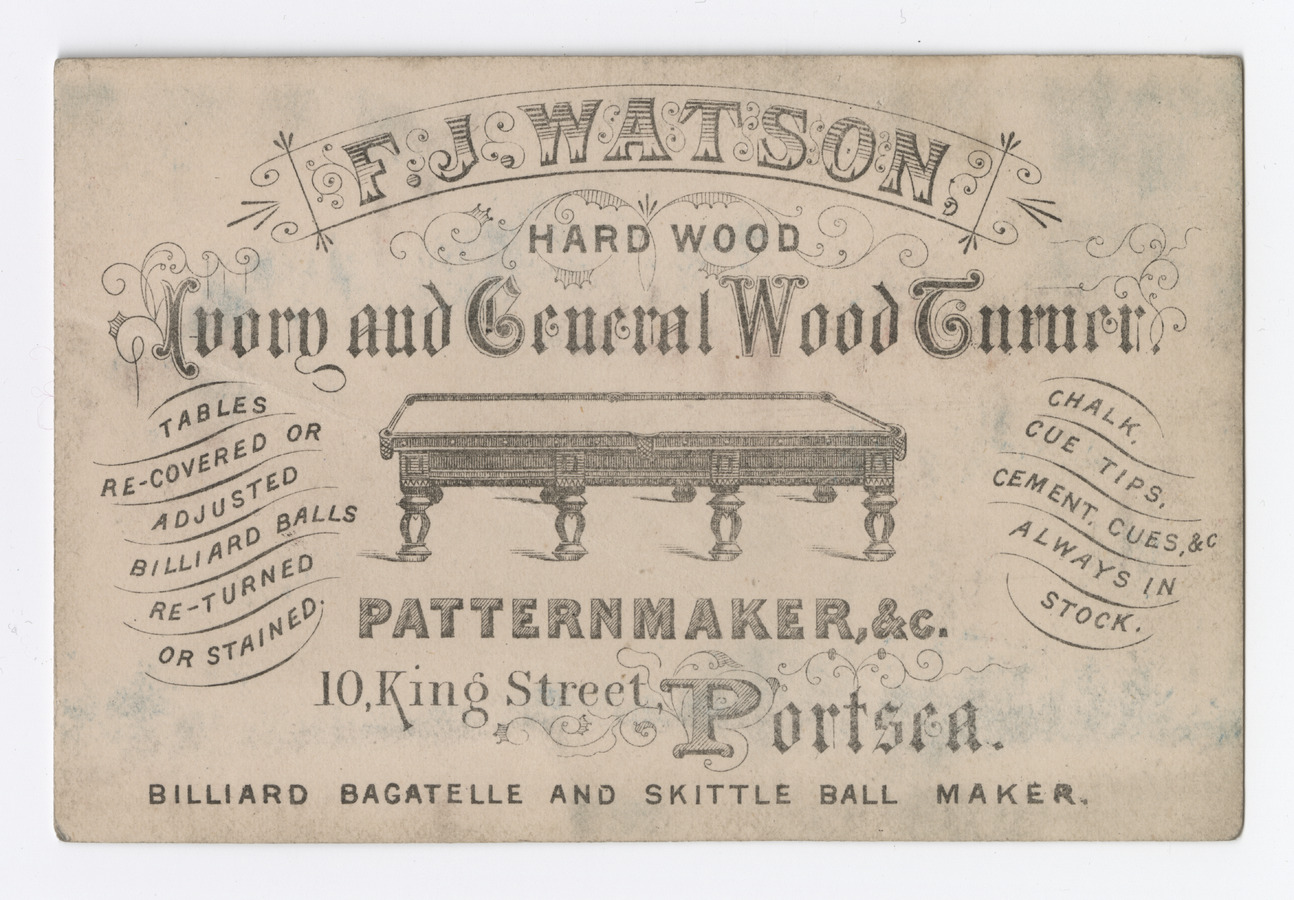 F. J. Watson trade card - image 1