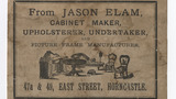 Jason Elam trade card (label)