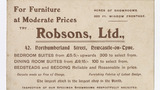 Robsons Ltd trade card