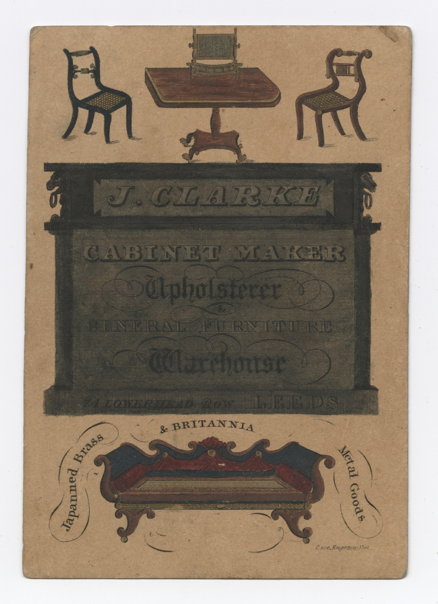 J. Clarke trade card - image 1