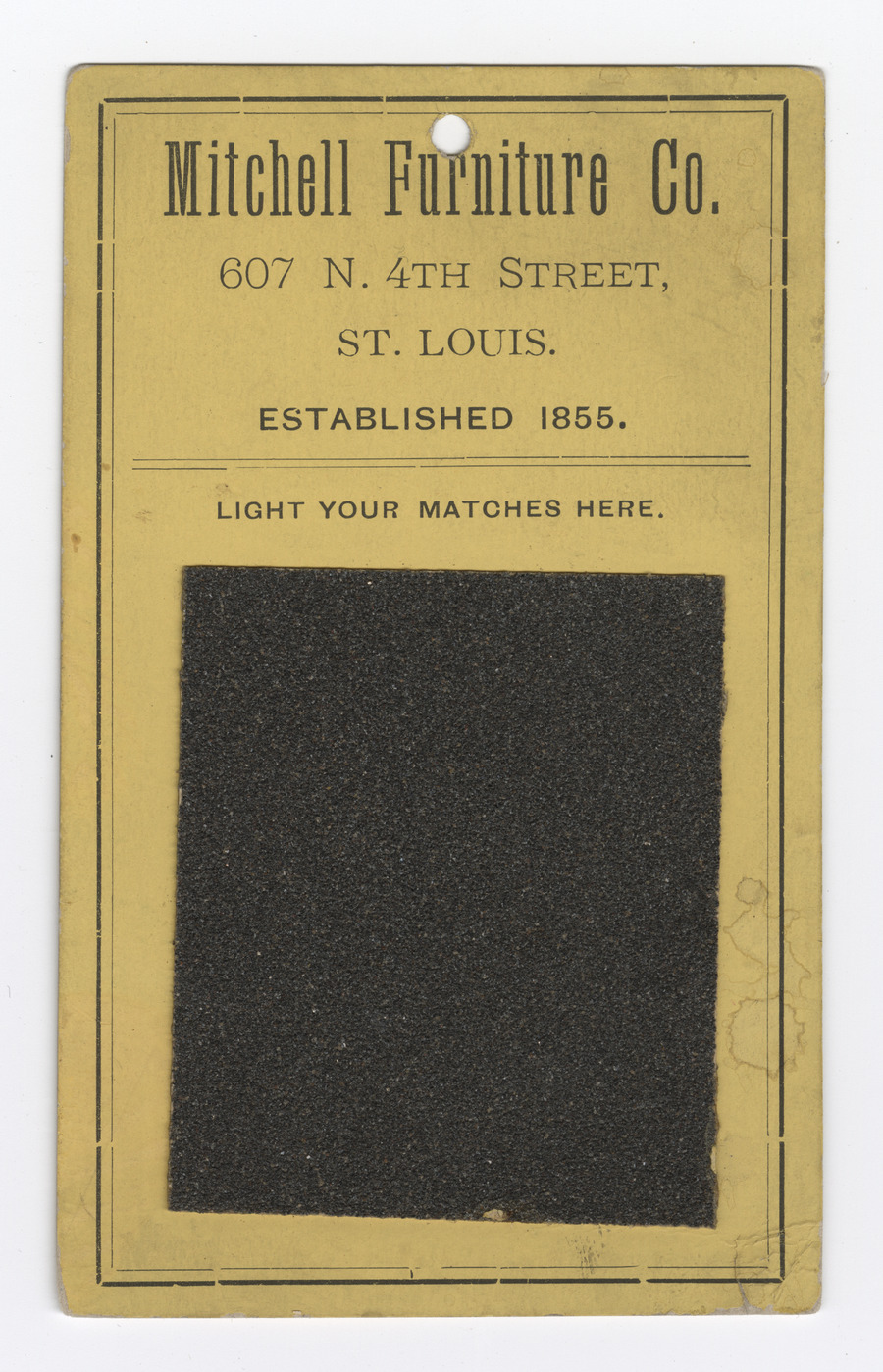 Mitchell Furniture Co. trade card - image 1