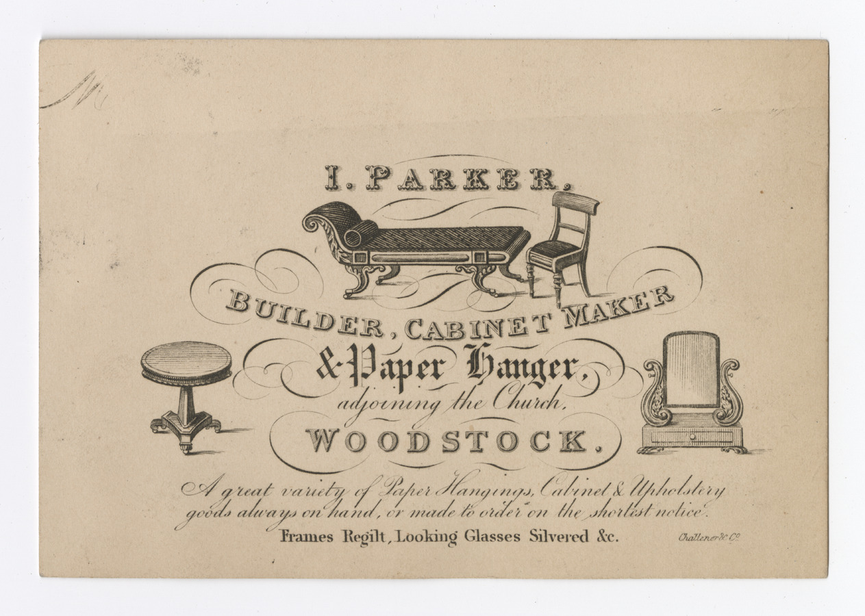 J. Parker trade card - image 1