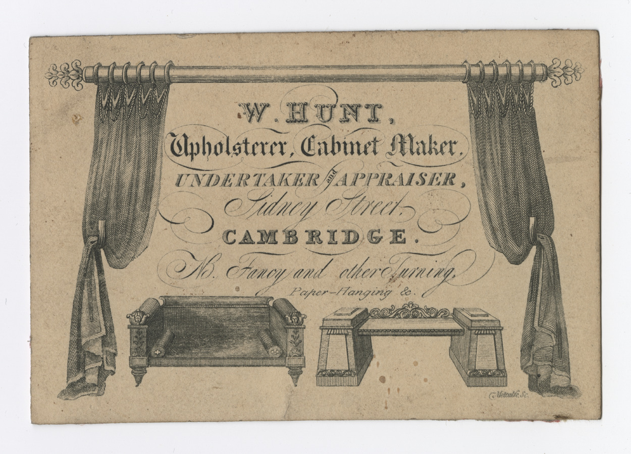 W. Hunt trade card - image 1