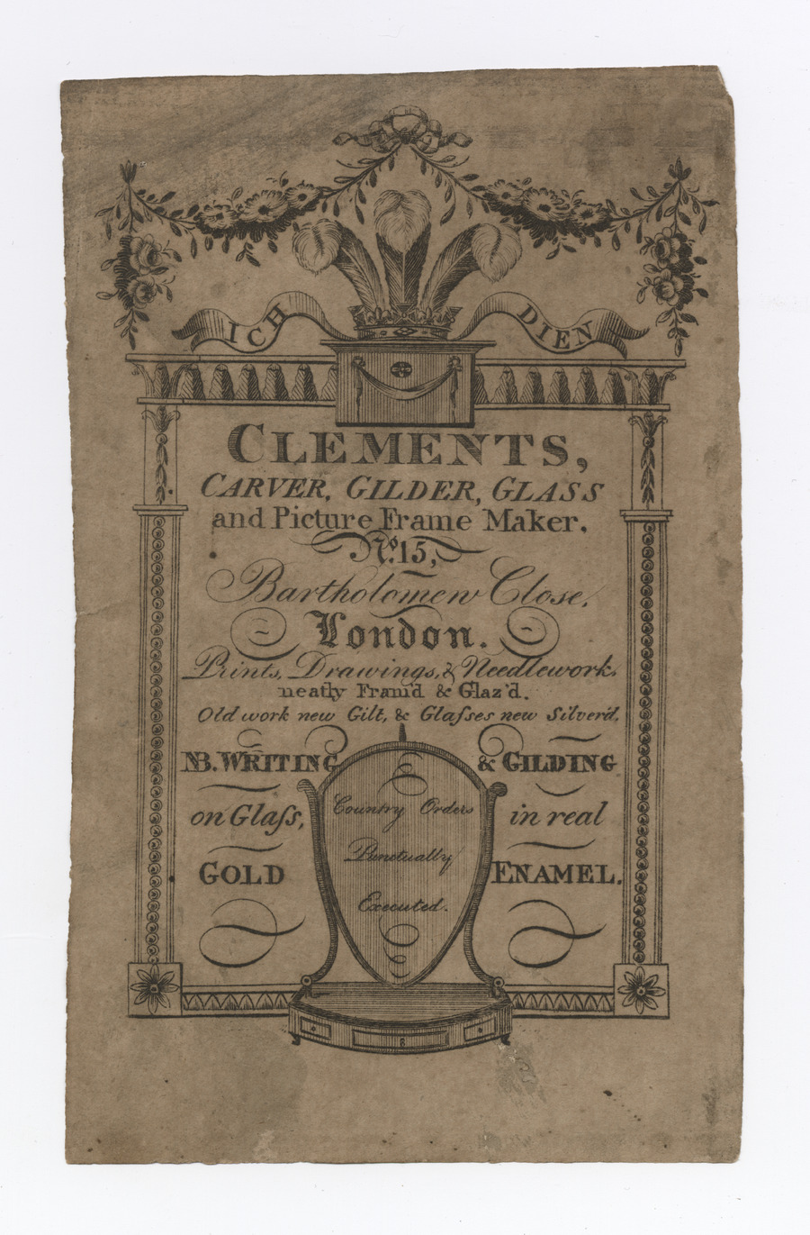 Clements trade card - image 1