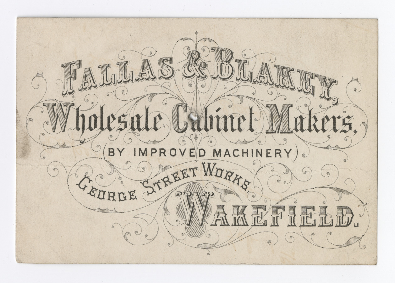 Fallas & Blakey trade card - image 1