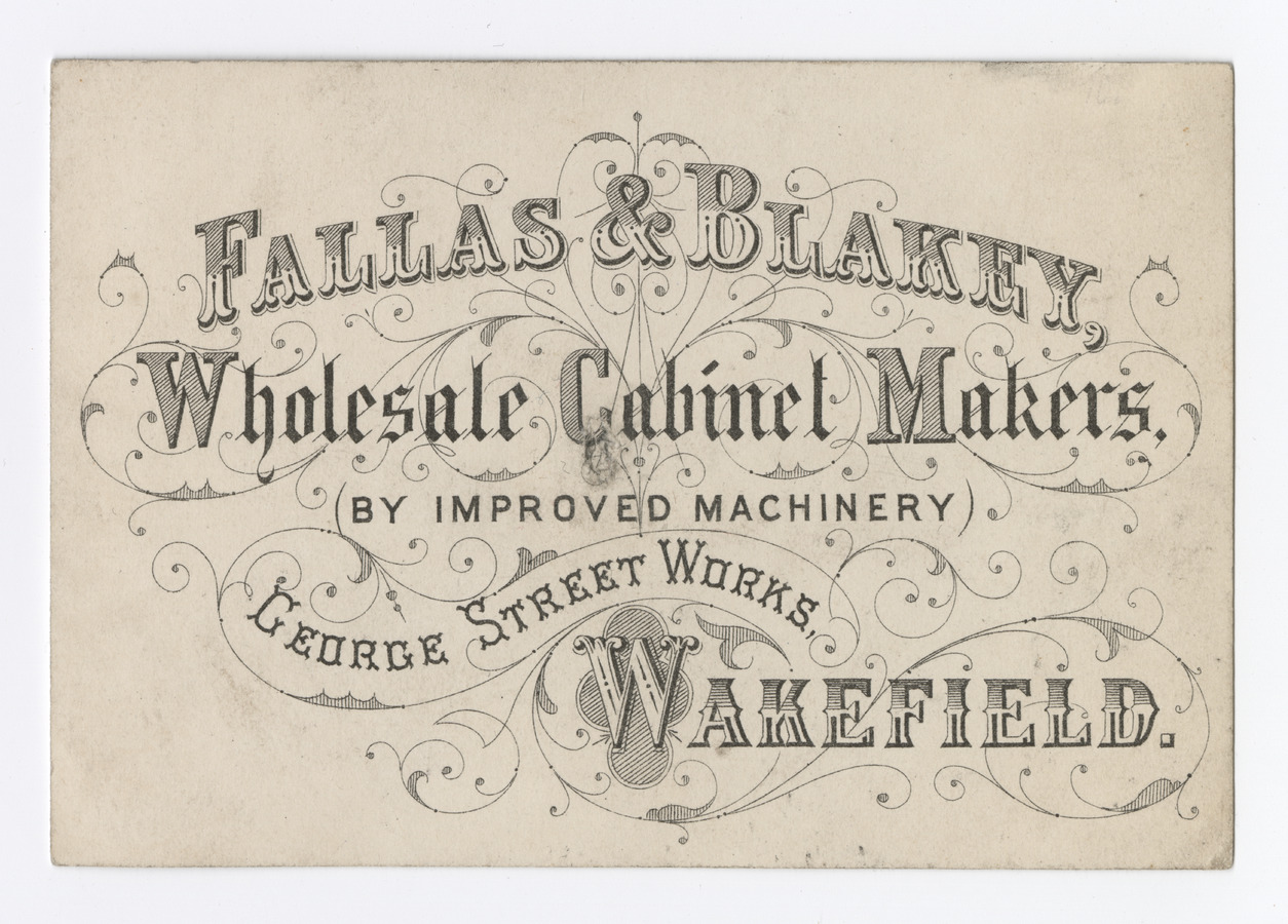 Fallas & Blakey trade card - image 1