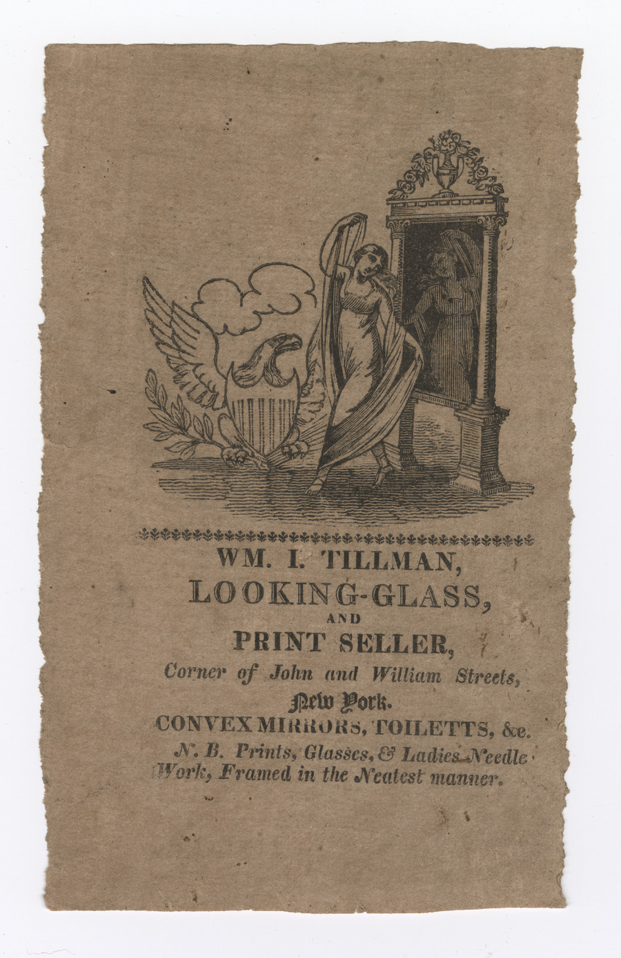 William I. Tillman trade card (label) - image 1