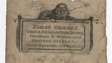 James Cherry trade card (label)