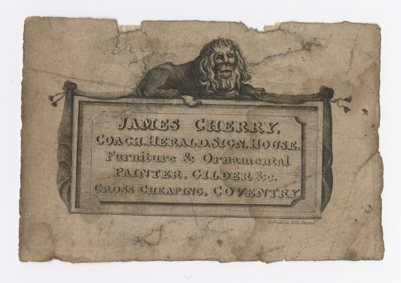 James Cherry trade card (label) - image 1