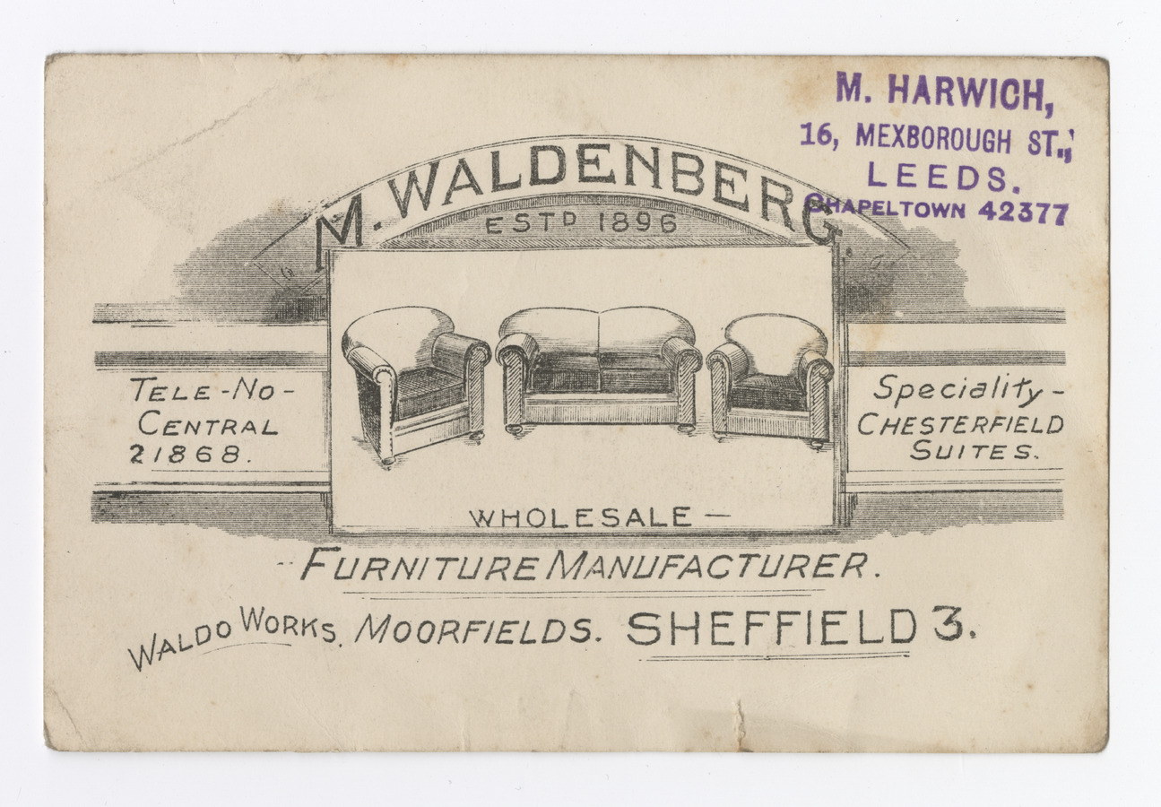 M. Waldenberg trade card - image 1