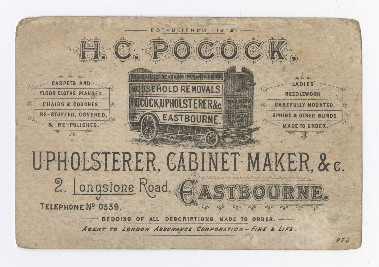 H. C. Pocock trade card - image 2