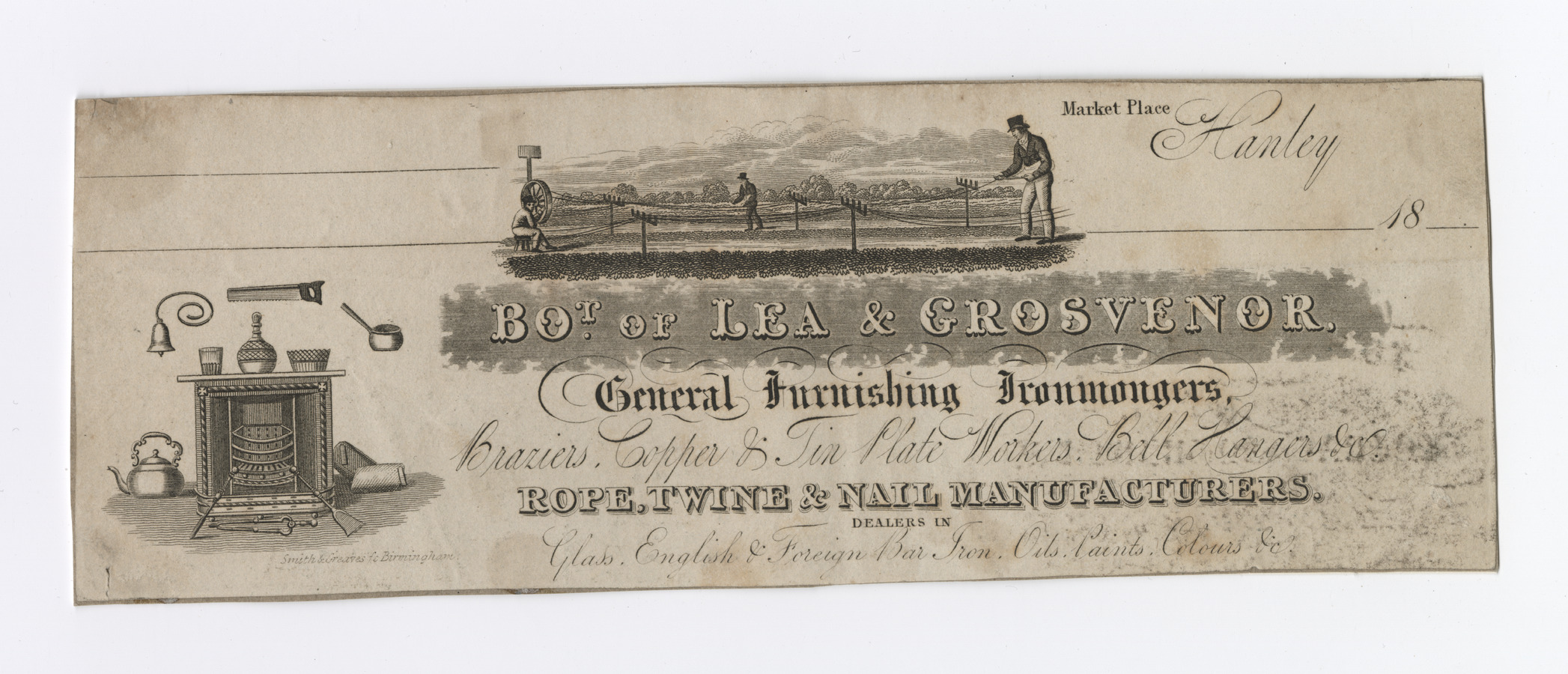 Lea & Grosvenor billhead - image 1