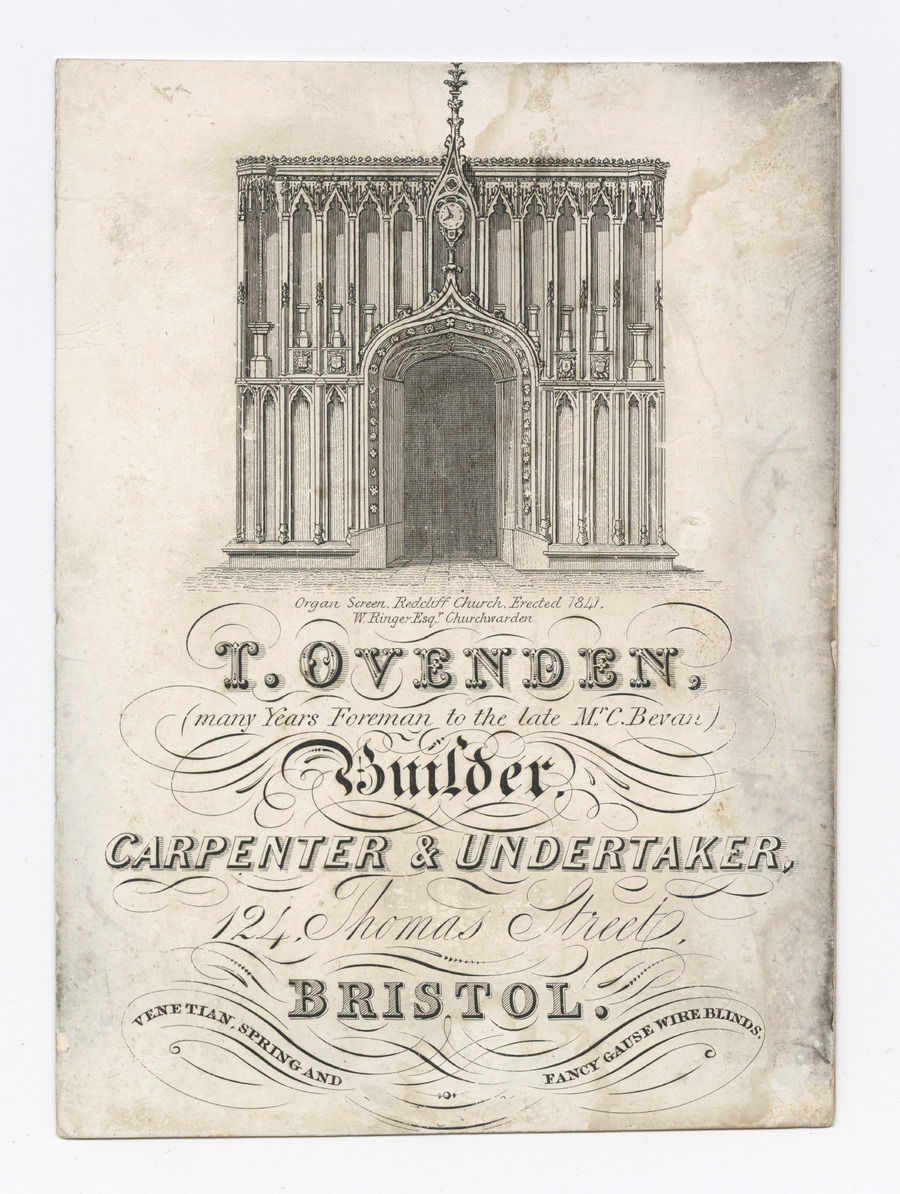 T. Ovenden trade card - image 1