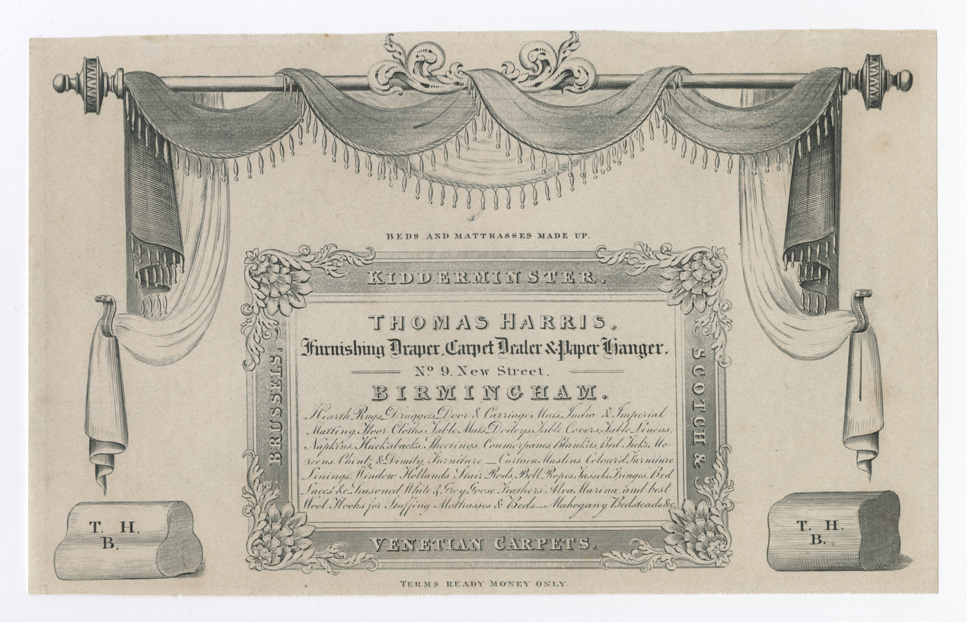 Thomas Harris trade card - image 1