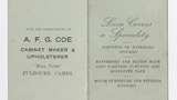 A. F. G. Coe trade card